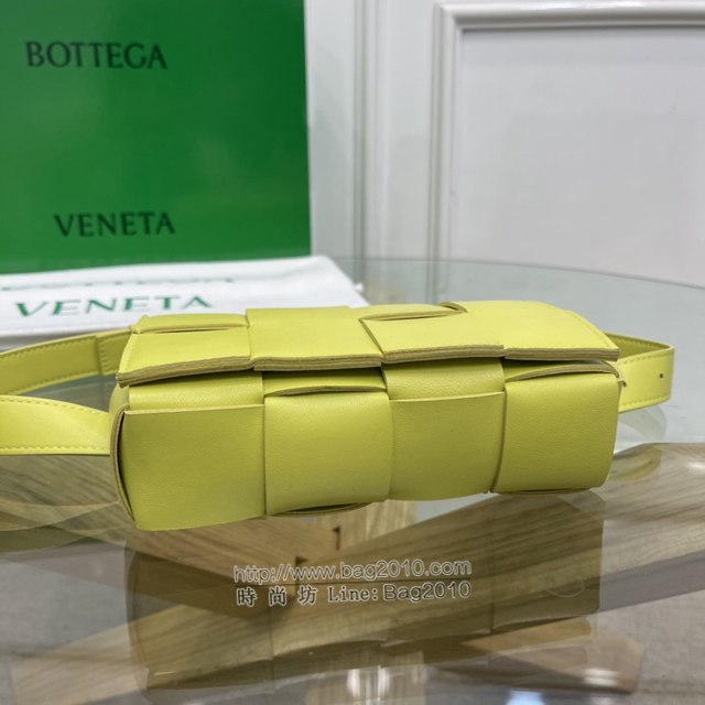 Bottega veneta高端女包 KF0015奇異果色 寶緹嘉CAEESTTE腰包 BV經典款手工編織手包腰包胸包斜挎包  gxz1204